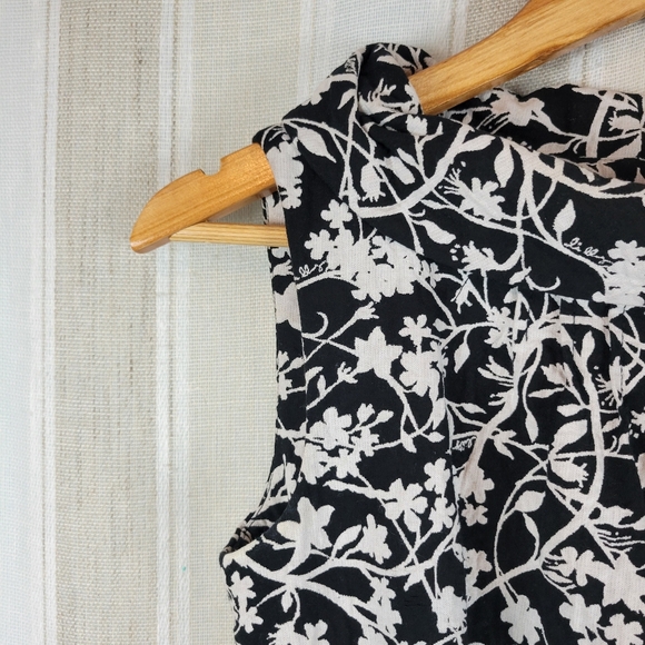Lilly Pulitzer Lulu Dress Black‎ And White Jacquard Size 2 100% Cotton - Picture 2 of 15